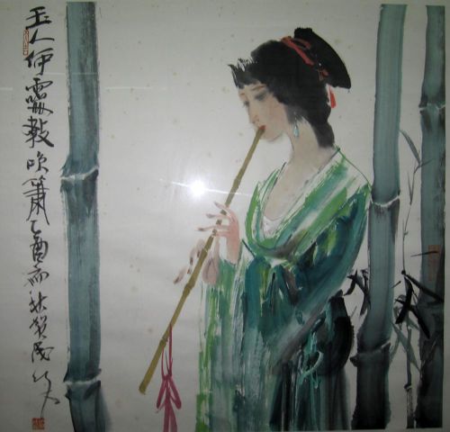 作者：贺成玉人吹箫图￥：协商单击鼠标查看详细介绍！