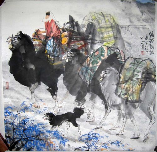 作者：贺成丝路驼铃图￥：协商单击鼠标查看详细介绍！