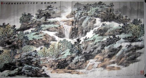 作者：倪建鸣雨山听泉图￥：协商单击鼠标查看详细介绍！